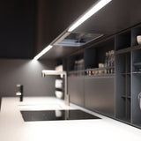 10 x 1M Aluminium LED Strip Light Channel Profile for Kitchen Cabinet - Front View