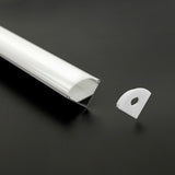 10 x 1M Aluminium LED Strip Light Channel Profile for Kitchen Cabinet - Close-Up Angle