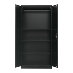 Two-Door Metal Cabinet Shelf Storage for Home Office Gym