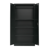 Two-Door Metal Cabinet Shelf Storage for Home Office Gym