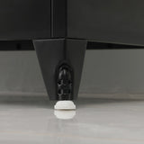 Two-Door Metal Cabinet Shelf Storage for Home Office Gym - 45-Degree Angle