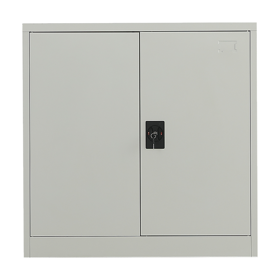 Two-Door Metal Short Cabinet Shelf Storage for Home Office Gym, image 10