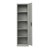 Single-Door Metal Tall Cabinet Shelf Storage for Home Office Gym - Extra Image