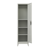 Single-Door Metal Tall Cabinet Shelf Storage for Home Office Gym - Extra Image