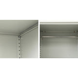 Single-Door Metal Tall Cabinet Shelf Storage for Home Office Gym - Extra Image