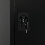 Single-Door Metal Tall Cabinet Shelf Storage for Home Office Gym - Extra Image