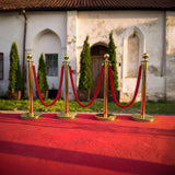 4 x Queue Barriers + 3 Ropes Exhibition Crowd Control Bollards - Extra Image