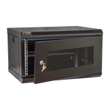19" 6U Wall Mount Network DVR NVR Data Cabinet Enclosure