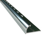10 x Tile Trim Heavy Duty Round Edge Aluminium 10mm - 45-Degree Angle