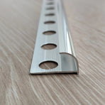 10 x Tile Trim Heavy Duty Round Edge Aluminium 10mm
