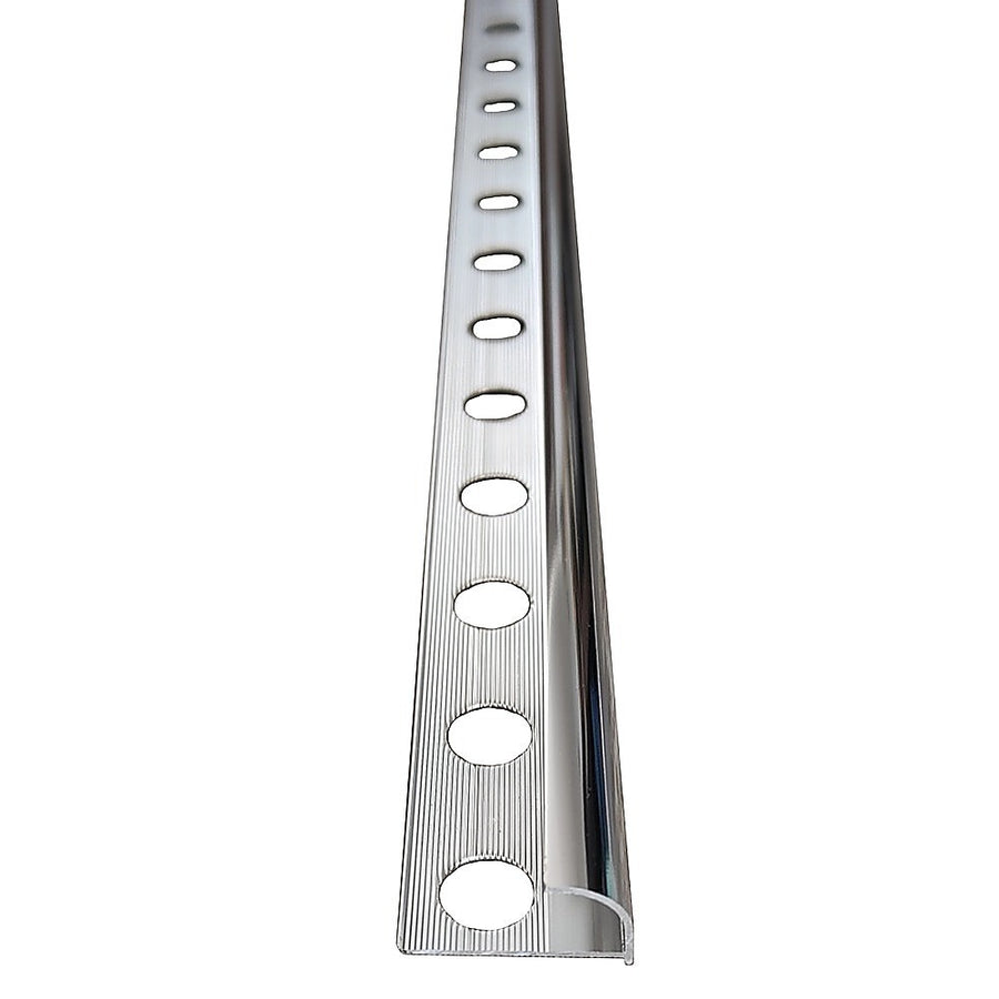10 x Tile Trim Heavy Duty Round Edge Aluminium 10mm