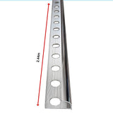 10 x Tile Trim Heavy Duty Round Edge Aluminium 10mm