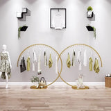 Commercial Clothing Floor-Standing Hanger High Capacity Curved Clothes Bar Storage Rack 160cm - 45-Degree Angle