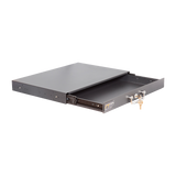 1U Locking Rack Mount Drawer Secure Steel Storage for 19