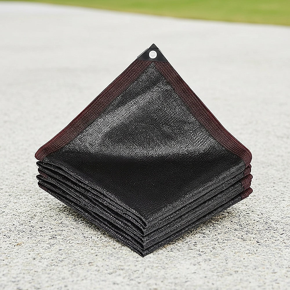 15m x 2m Fence Windscreen Privacy Screen Shade Cover Black Fabric Mesh Garden