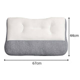 Cervical Ergonomic Pillow Soy Bean Contour Orthopedic Bed Neck Pain Washable - Close-Up Angle