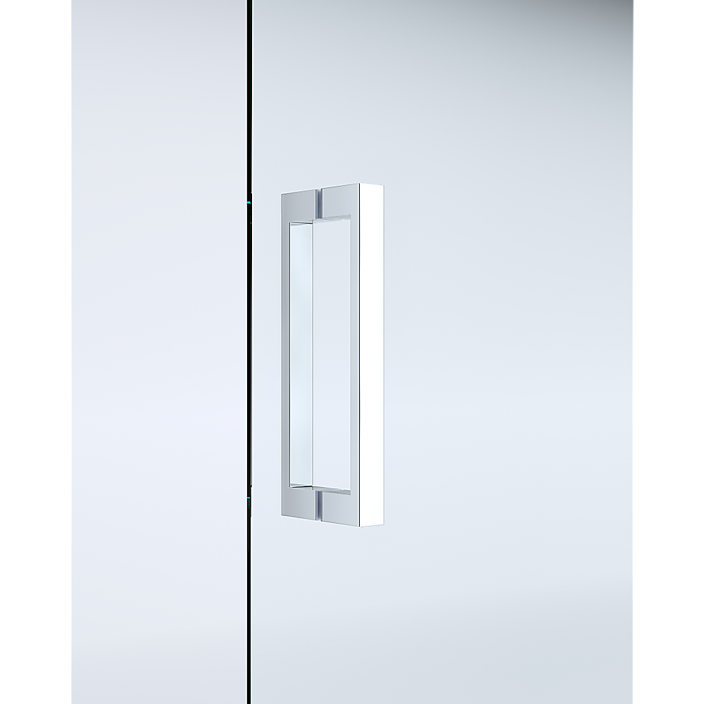 Adjustable 1300x800mm Single Door Corner Sliding Glass Shower Screen in Chrome