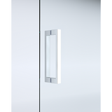 Adjustable 1300x800mm Single Door Corner Sliding Glass Shower Screen in Chrome