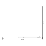 Adjustable 1300x1010mm Single Door Corner Sliding Glass Shower Screen in Chrome - Close-Up Angle