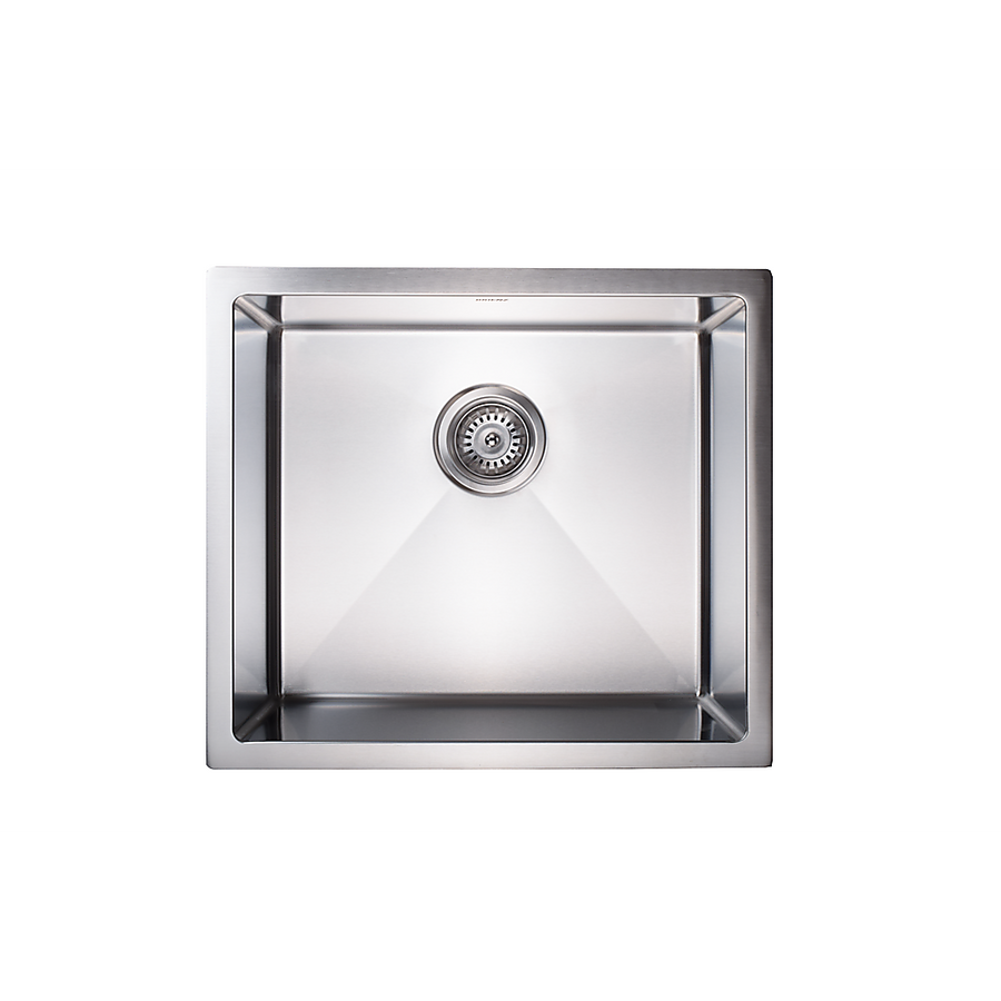 510x450mm Handmade Stainless Steel Undermount / Topmount Kitchen Laundry Sink with Waste