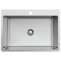 700x500mm Handmade Stainless Steel Undermount / Topmount Kitchen Laundry Sink with Waste