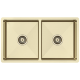 775x450mm Handmade Stainless Steel Undermount / Topmount Kitchen Laundry Sink with Waste