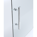 150mm Adjustable (2000x1010mm) Single Door Corner Sliding Glass Shower Screen in Chrome, Adjustable