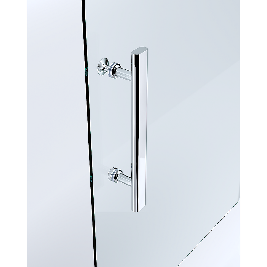 150mm Adjustable (2000x1010mm) Single Door Corner Sliding Glass Shower Screen in Chrome, Adjustable