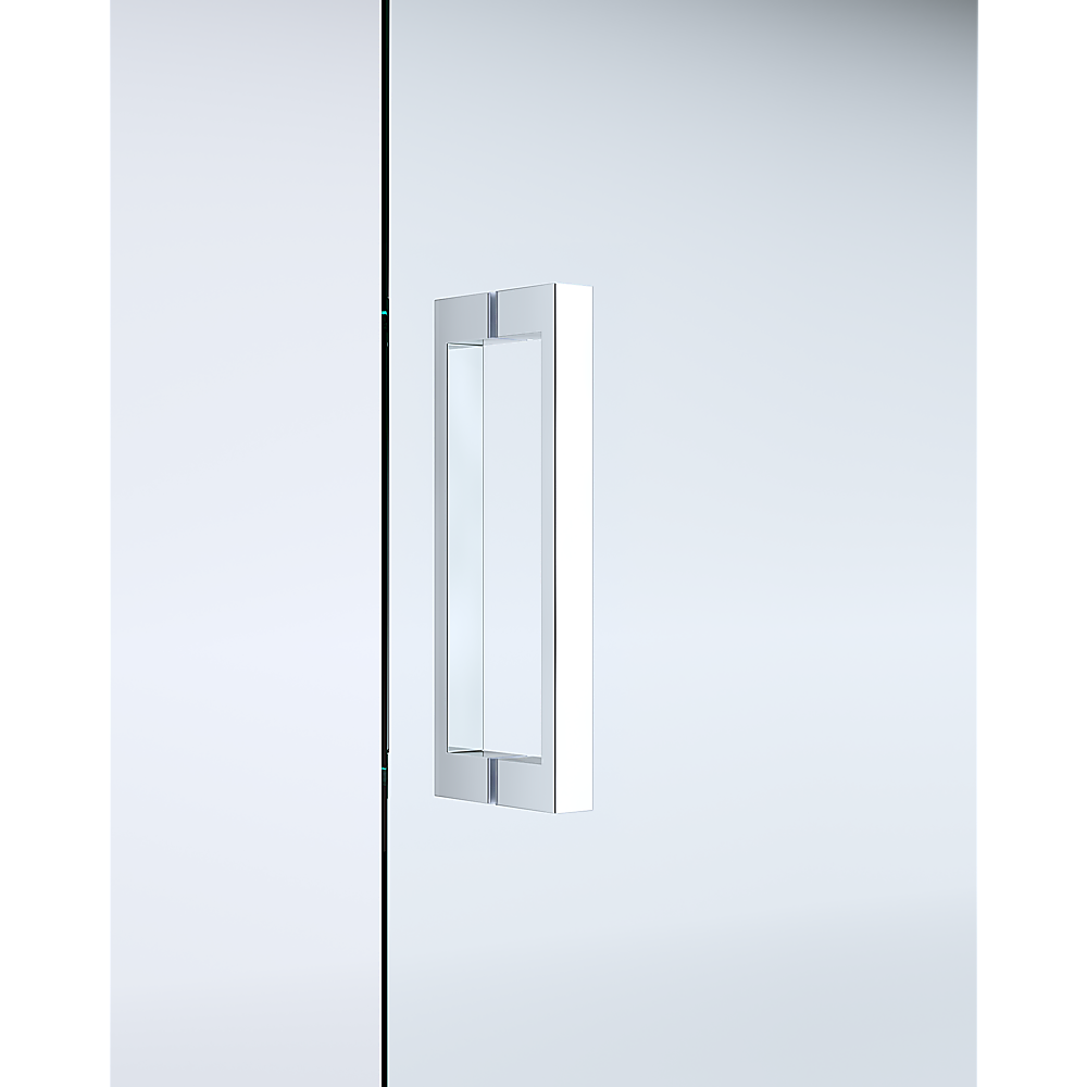 130-140cm Adjustable Wall to Wall Sliding Glass Shower Door in Chrome