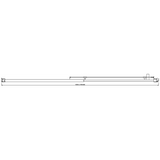 155-170cm Adjustable Wall to Wall Sliding Glass Shower Door in Chrome