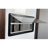 RV Caravan Camper Van Hinged Push Out Window Motorhome Exit Window 900mm x 500mm - Side View