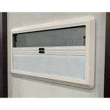 RV Caravan Camper Van Hinged Push Out Window Motorhome Exit Window 900mm x 500mm - Top-Down View