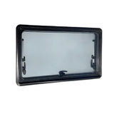 RV Caravan Camper Van Hinged Push Out Window Motorhome Exit Window 900mm x 500mm - Close-Up Angle