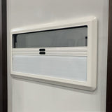 RV Caravan Camper Van Hinged Push Out Window Motorhome Exit Window 900mm x 500mm - 45-Degree Angle