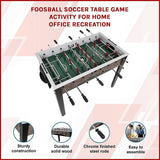 Foosball Soccer Table Game Activity for Home Office Recreation - Side View