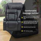 Lift Heated Leather Recliner Electric Massage Chair with USB port - Extra Image