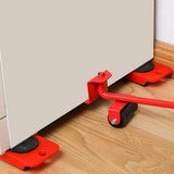 4 X All-purpose Dolly Plastic Heavy Duty Furniture Mover Slider Set - 45-Degree Angle
