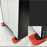 4 X All-purpose Dolly Plastic Heavy Duty Furniture Mover Slider Set - Close-Up Angle