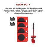 4 X All-purpose Dolly Plastic Heavy Duty Furniture Mover Slider Set - Extra Image