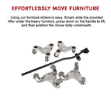 4 X All-purpose Dolly Metal Heavy Duty Furniture Mover Slider Set - Extra Image