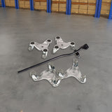 4 X All-purpose Dolly Metal Heavy Duty Furniture Mover Slider Set - Top-Down View