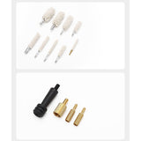 Universal Barrel All-purpose Gun Cleaning Kit for Rifle Pistol Shotgun Muzzleloader - 45-Degree Angle