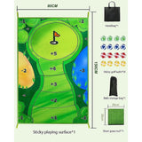 Casual Indoor Golf Putting Practice Set Golf Party Game Mats - Rear View