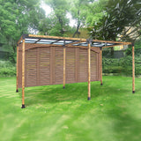 Roof Pergola Gazebo Shed Matte Black Steel Brackets DIY Kits - Extra Image