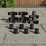 Roof Pergola Gazebo Shed Matte Black Steel Brackets DIY Kits - Extra Image