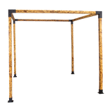Roof Pergola Gazebo Shed Matte Black Steel Brackets DIY Kits - Low Angle