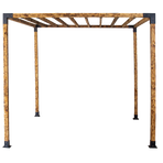 Roof Pergola Gazebo Shed Matte Black Steel Brackets DIY Kits, image 5