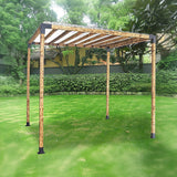 Roof Pergola Gazebo Shed Matte Black Steel Brackets DIY Kits - Extra Image