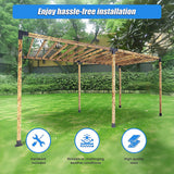 Roof Pergola Gazebo Shed Matte Black Steel Brackets DIY Kits - 45-Degree Angle
