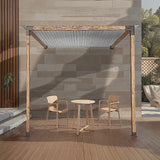 Roof Pergola Gazebo Shed Matte Black Steel Brackets DIY Kits - Front View